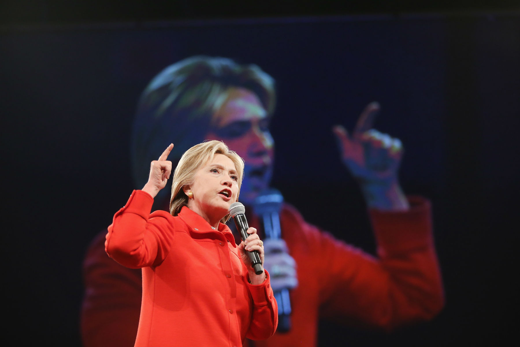 A pré-candidata democrata Hillary Clinton