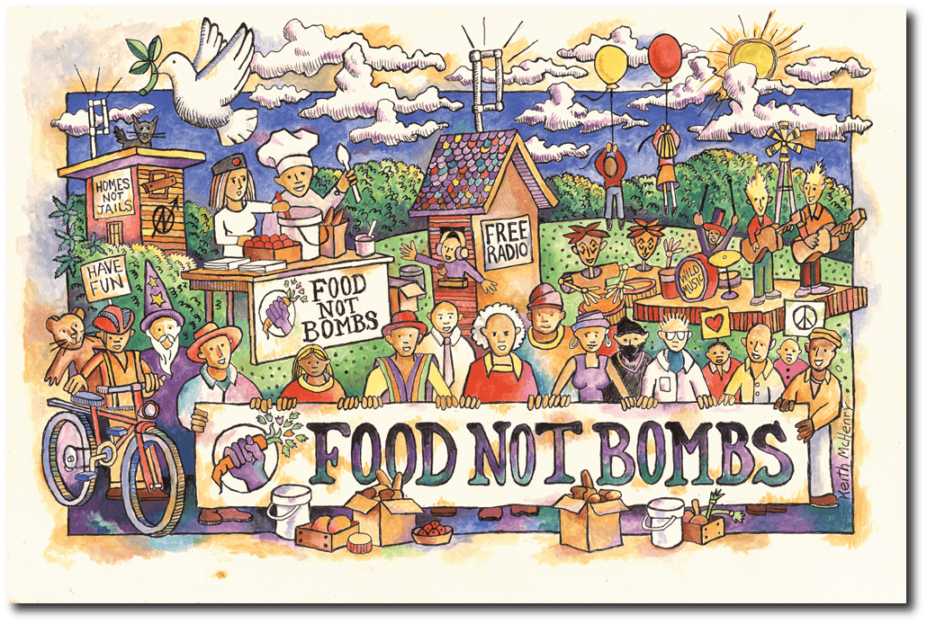 Imagem do site do Food no bombs