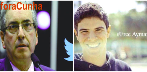 Campanhas nas redes aqui e no Egito
