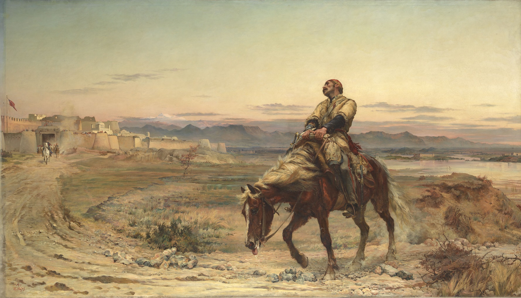 Tate Britain Uma das principais telas em exposição, pintada por Elizabeth Butler, em 1842, retrata o único sobrevivente de um massacre ocorrido no Afeganistão no século 19