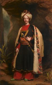 Tate Britain Retrato do capitão Colin Mackenzie (1842), vestido com roupas afegãs. Óleo sobre tela de James Sant (1820-1916).