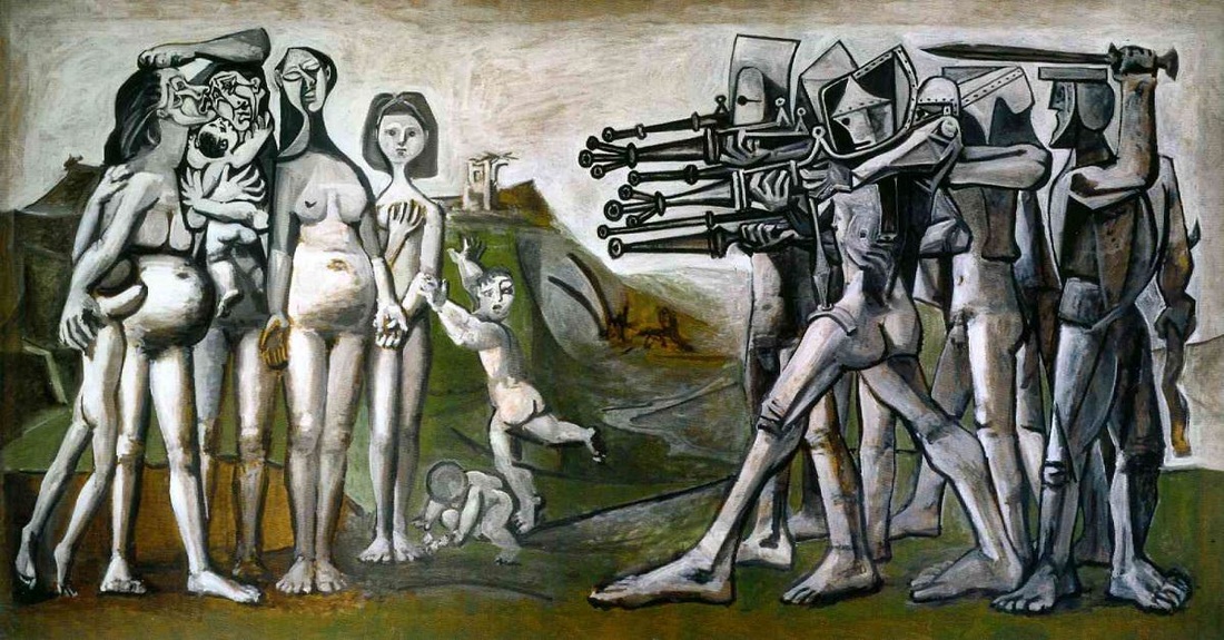 Reproducao Uma das muitas obras de Picasso sobre a maternidade: Masacre en corée, 1951