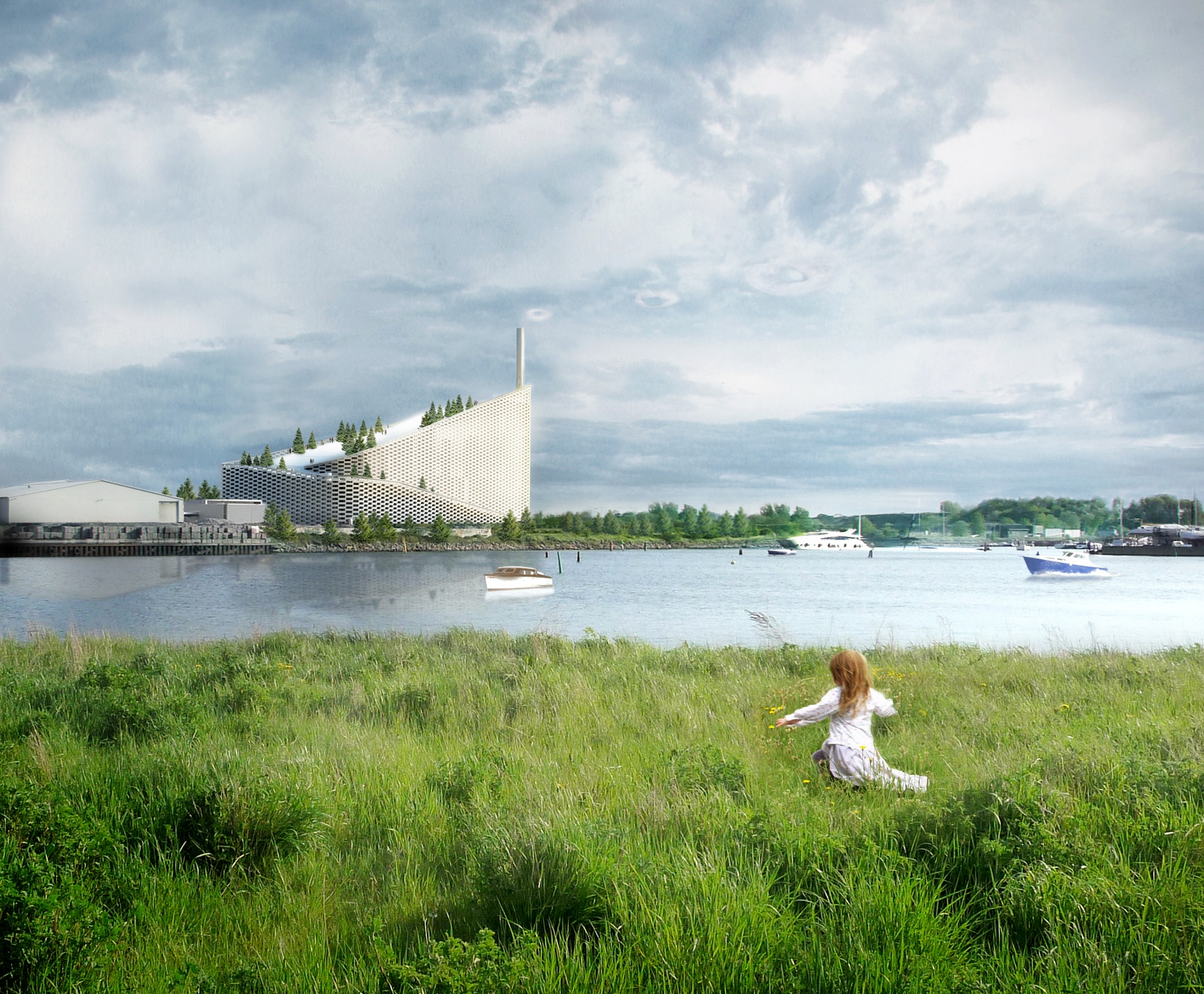 Divulgação Em Copenhagen está sendo construído um incinerador para produção de energia capaz de aquecer até 120 mil famílias. O megaprojeto, em forma de montanha, inclui uma área de lazer com pistas de esqui