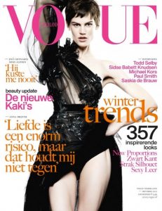 Reprodução Saskia de Brauw na capa da Vogue