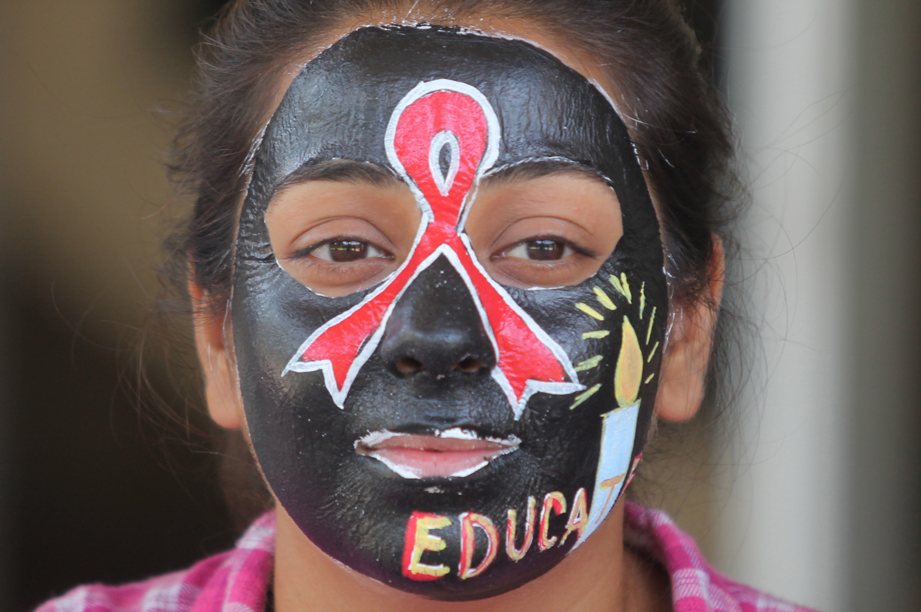 Foto de Pritam Thakur-The Times of India/ AFP HIV/Aids campanha de educação para prevenir a doença