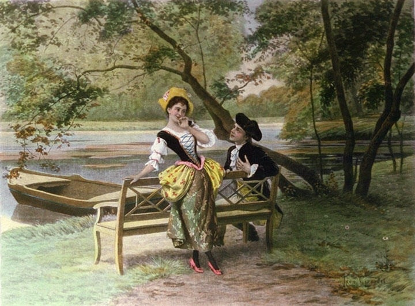 Reprodução A pintura do francês Leon Girardet mostra um exemplo dos primórdios dessa prática