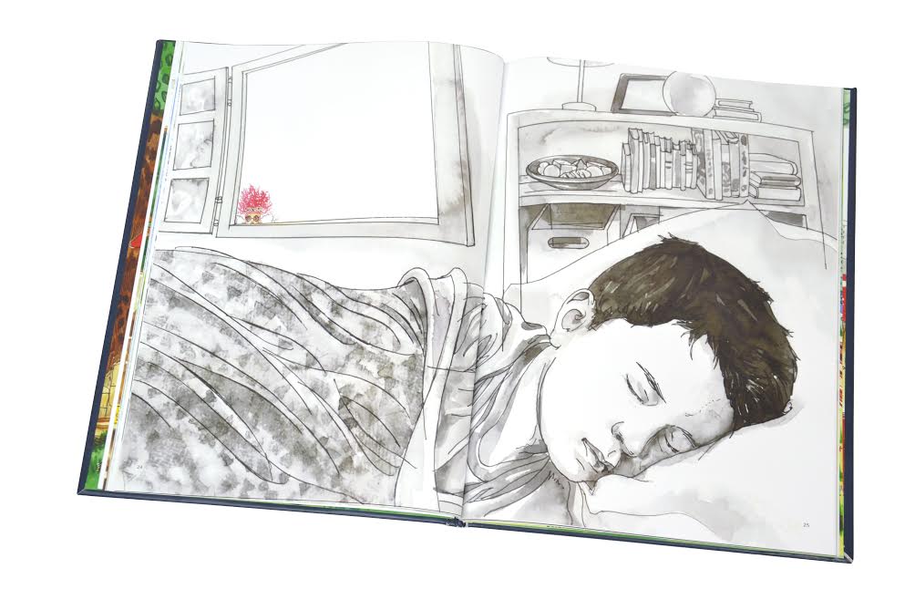 "A Fada de Botas e o Menino Adormecido”, com ilustações de Maureen Miranda e Rogério Borges