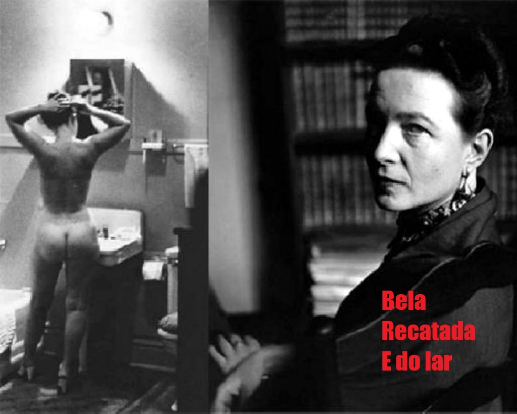 A escritora francesa Simone de Beauvoir, símbolo do feminismo