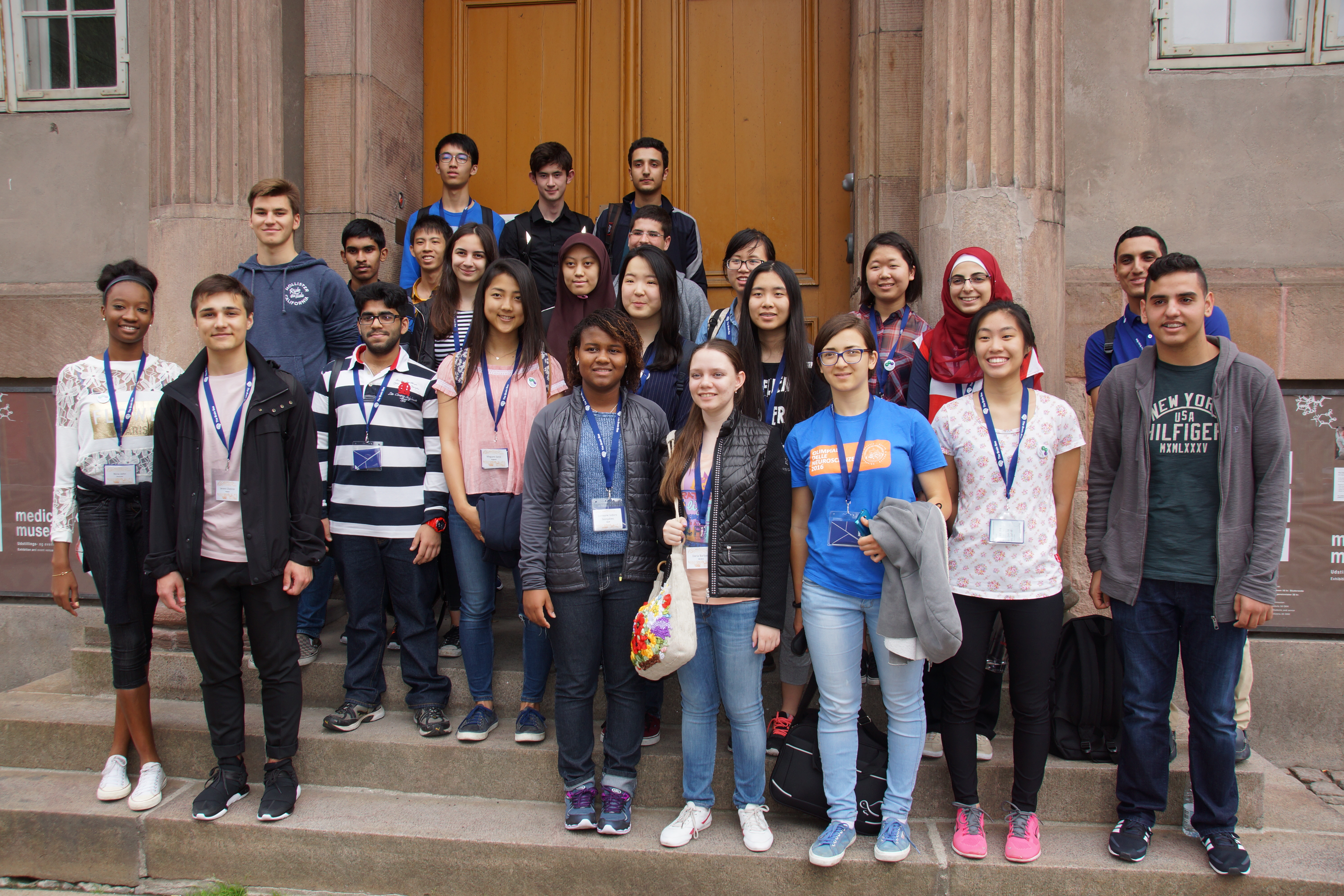 Lorrayne e outros candidatos no Museu de Medicina