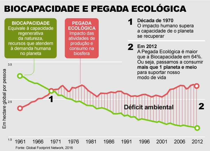 Infografia sobre Pegada Ambiental