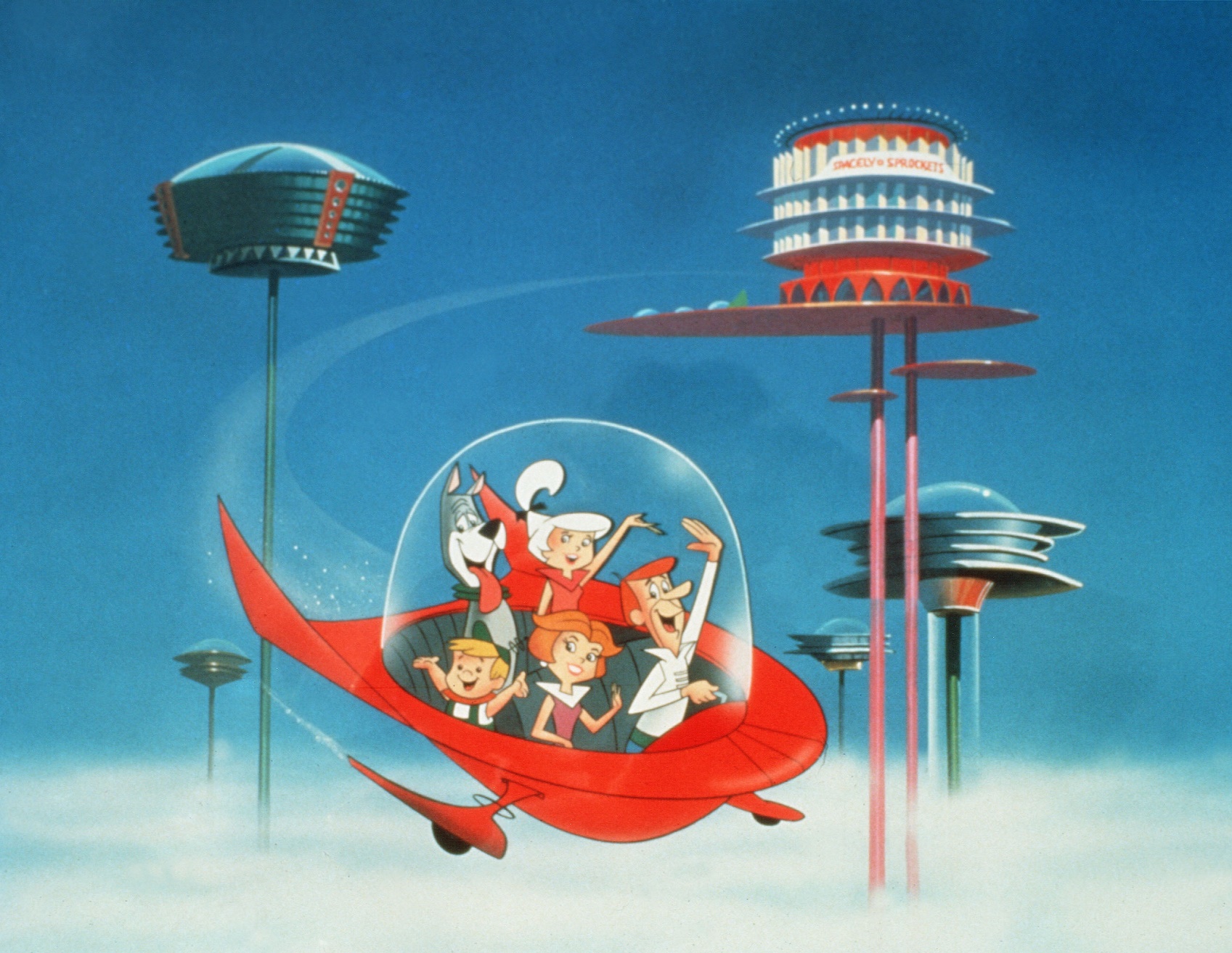 Foto Kobal /The Picture Desk A visão que a dupla Hanna-Barbera tinham, em 1962, de como seriam os carros do futuro. Foto Kobal /The Picture Desk