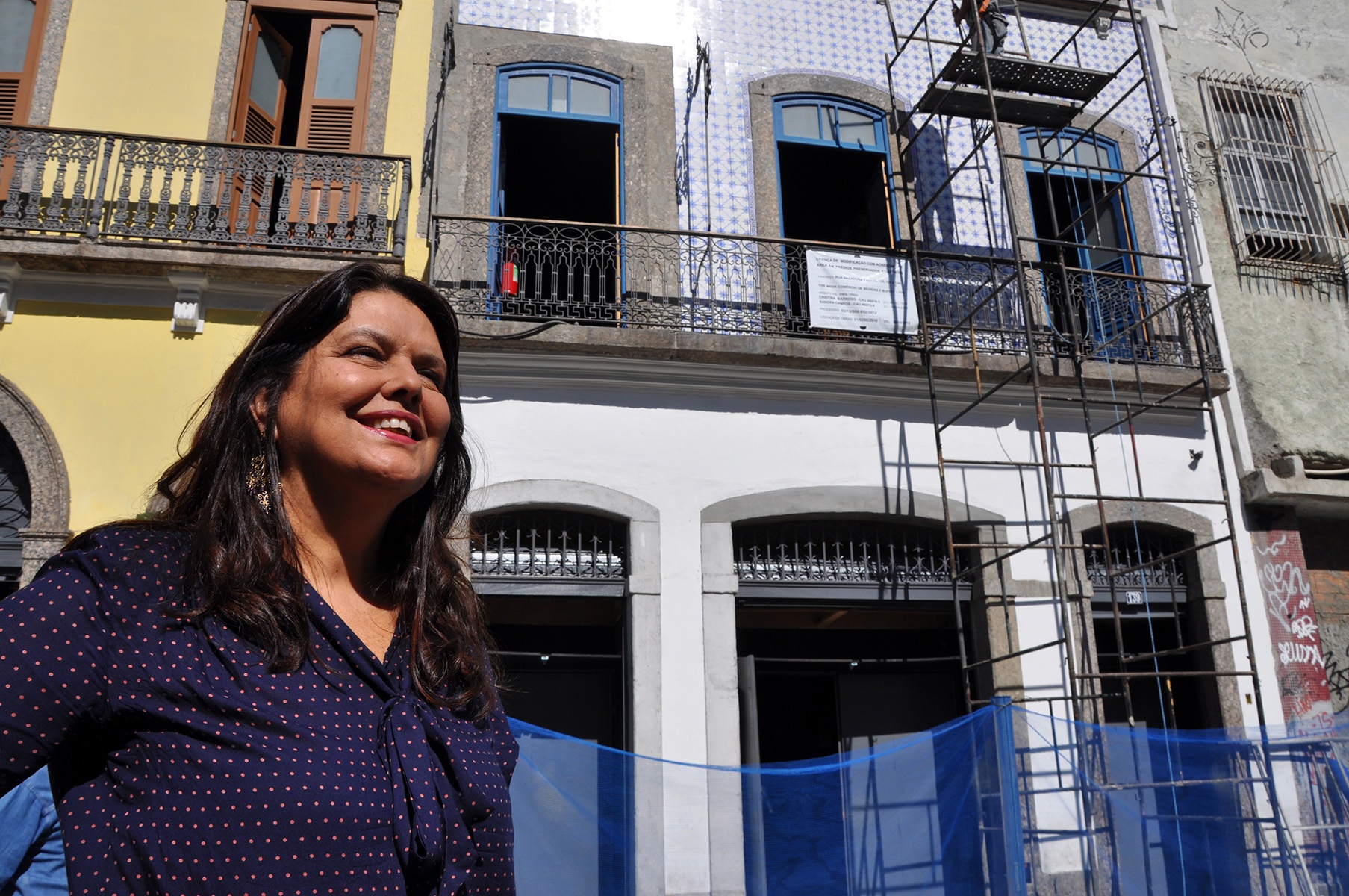 Divulgação A arquiteta Cristina Camargo Barroso trabalha com projetos de restauração e preservação de imóveis em Apacs como a do Porto Maravilha. Foto Divulgação
