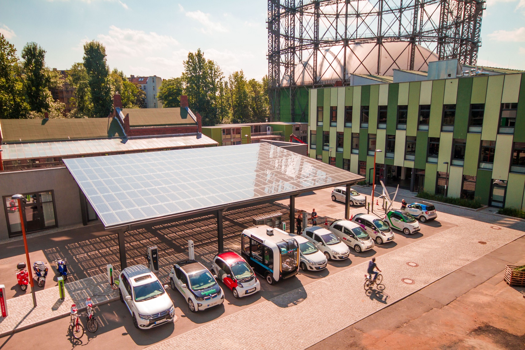 No Campus Euref, em Berlim, a meta de 80% de energia renovável já foi alcançada. Foto de Vipul Toprani/Divulgação