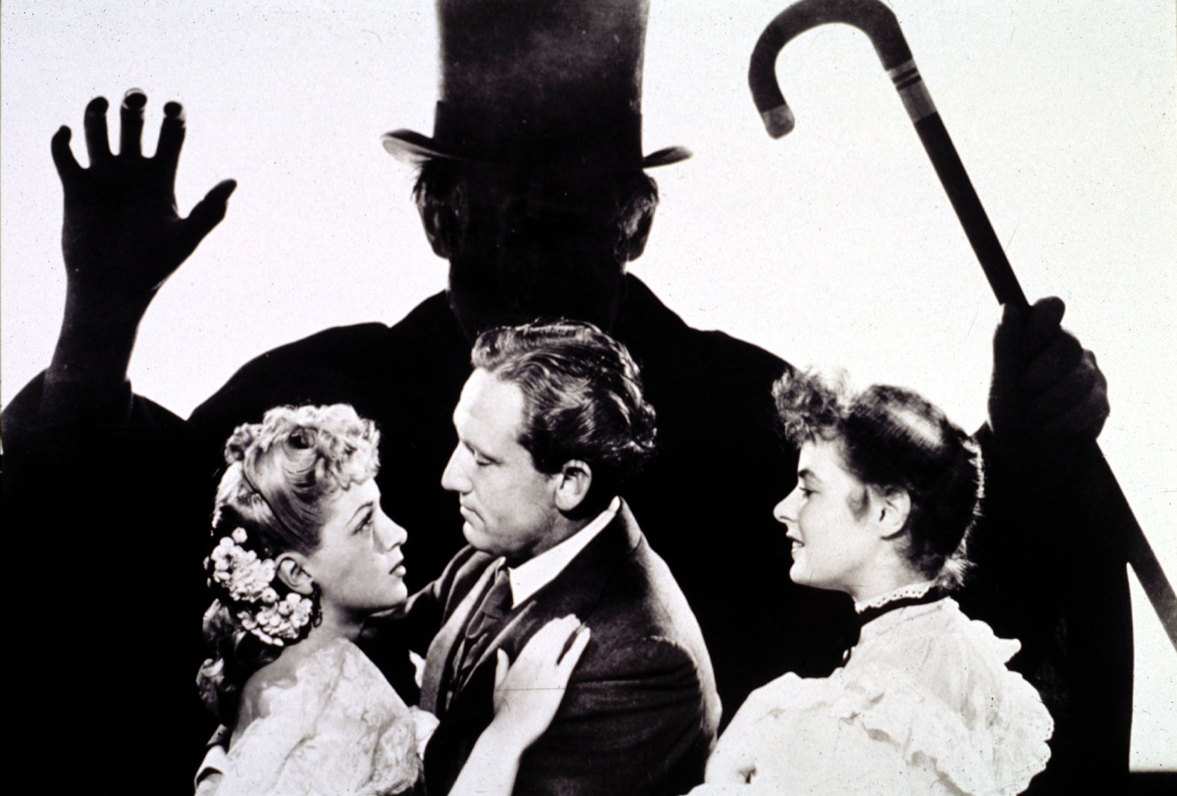 Foto de Divulgação Dr Jekyll and Mr Hyde, 1941, dirigido por Victor Fleming. Com Spencer Tracy, Ingrid Bergman e Lana Turner. Foto de Divulgação