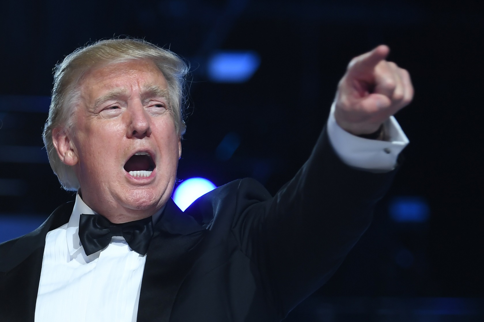 Foto de Jim Watson/AFP Donald Trump, 45º presidente dos EUA, durante o seu discurso de posse. Foto de Jim Watson/AFP
