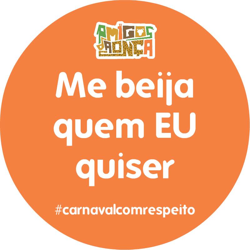 Adesivos do bloco Amigos da Onça: campanha
