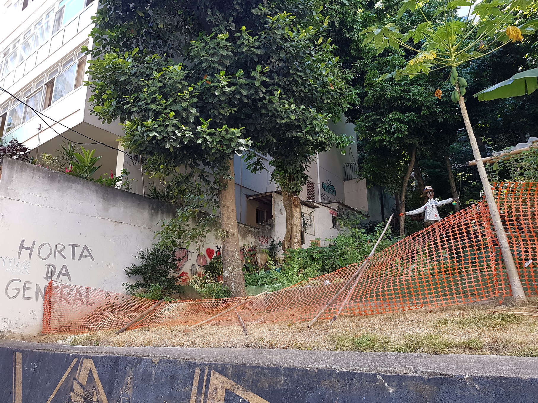 Foto Oscar Valporto No lugar da tragédia, uma horta comunitária, cuidada pelos moradores da região. Foto Oscar Valporto