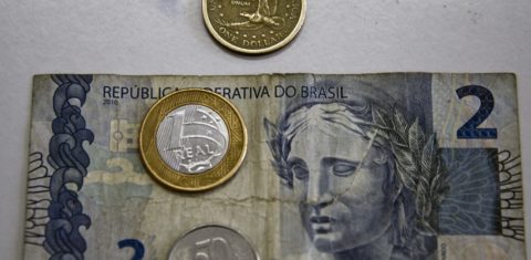 Moeda brasileira. Vanderlei Almeida/ AFP