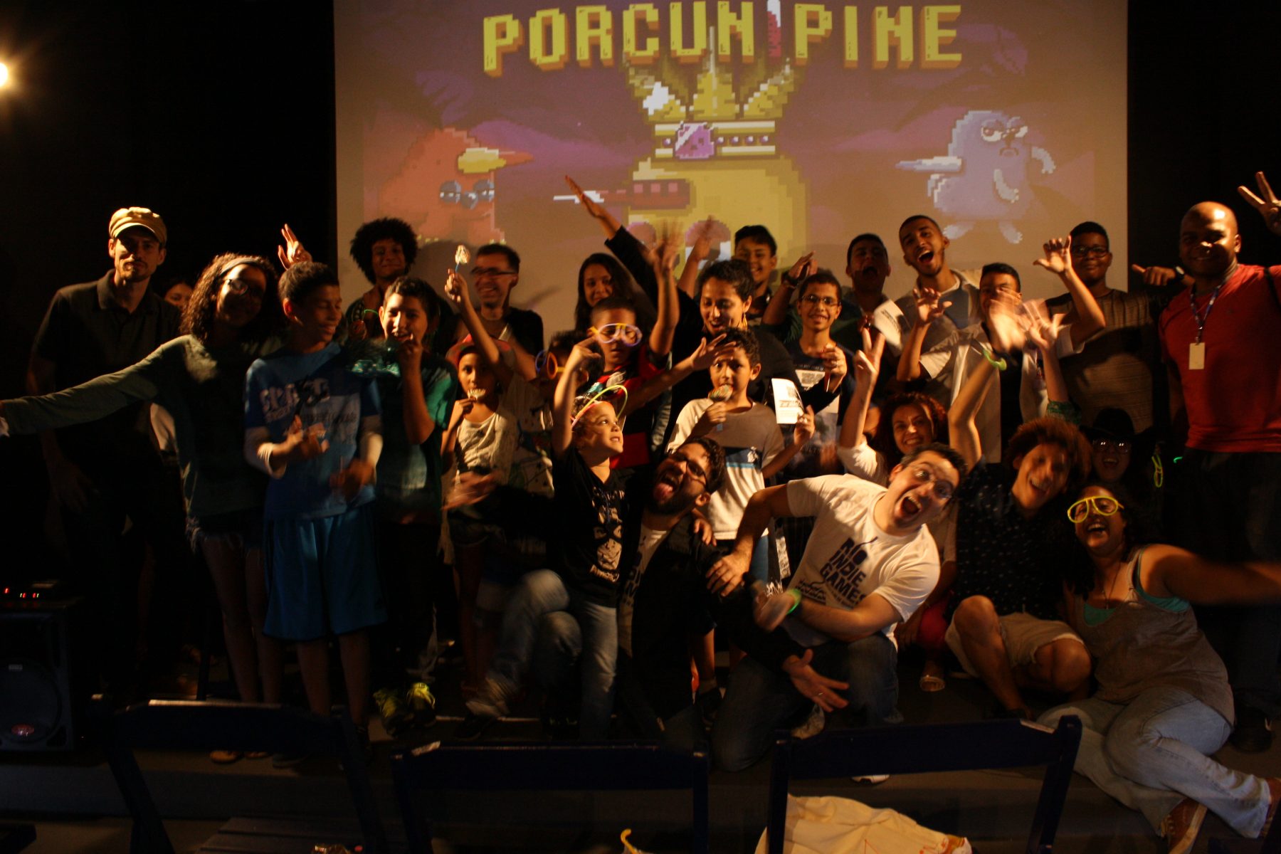 Foto de Divulgação Batalha de Games II, da ONG Nosso Cinema. Foto de Divulgacao