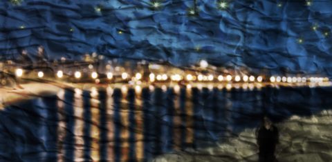 Foto inspirada no quadro Noite Estrelada. Foto de Marcio Menasce