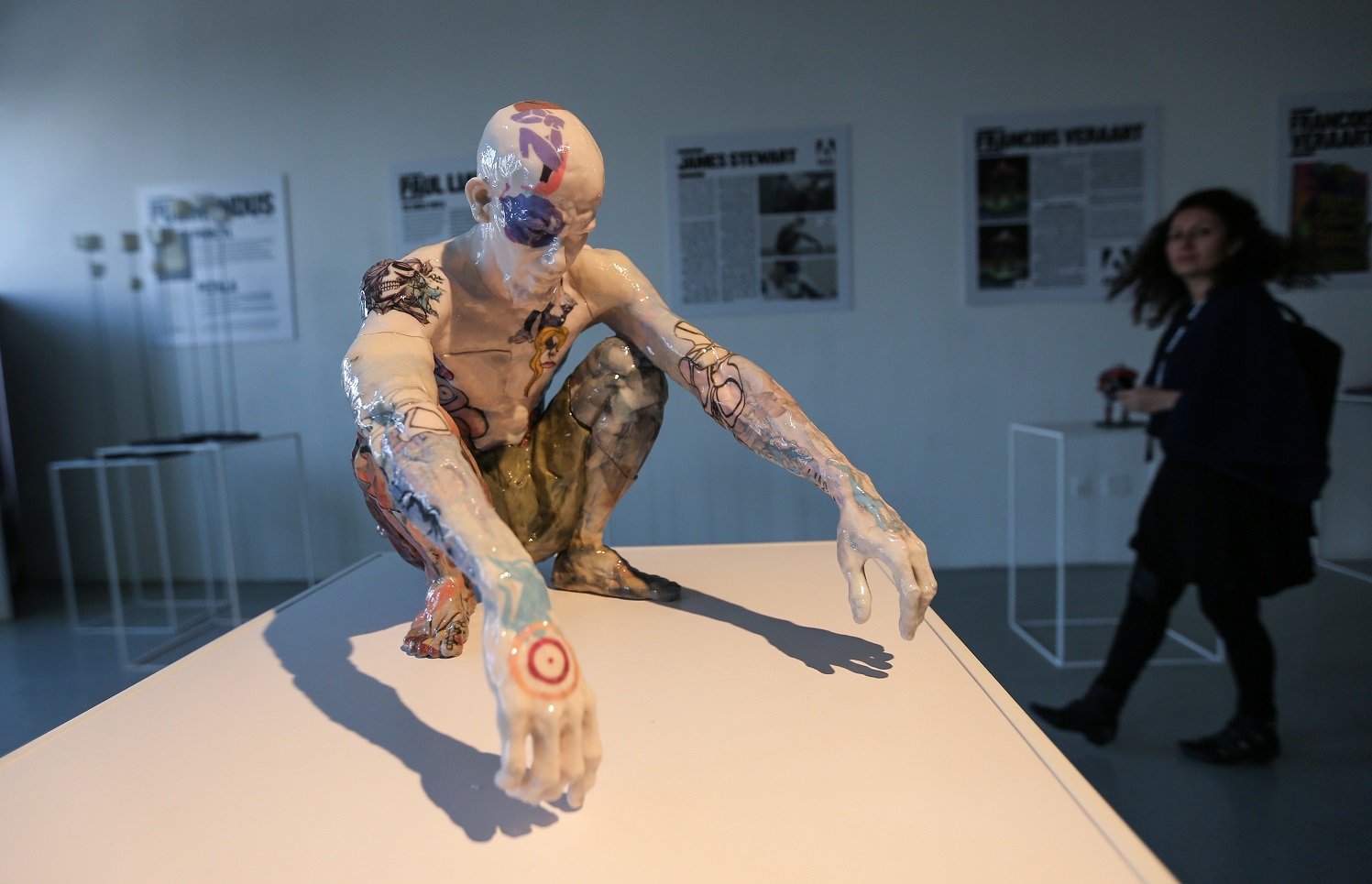 Foto Cem Ozdel/Anadolu Agency Figura humana, impressa em 3D, numa exposição em Nova York. Foto Cem Ozdel/Anadolu Agency