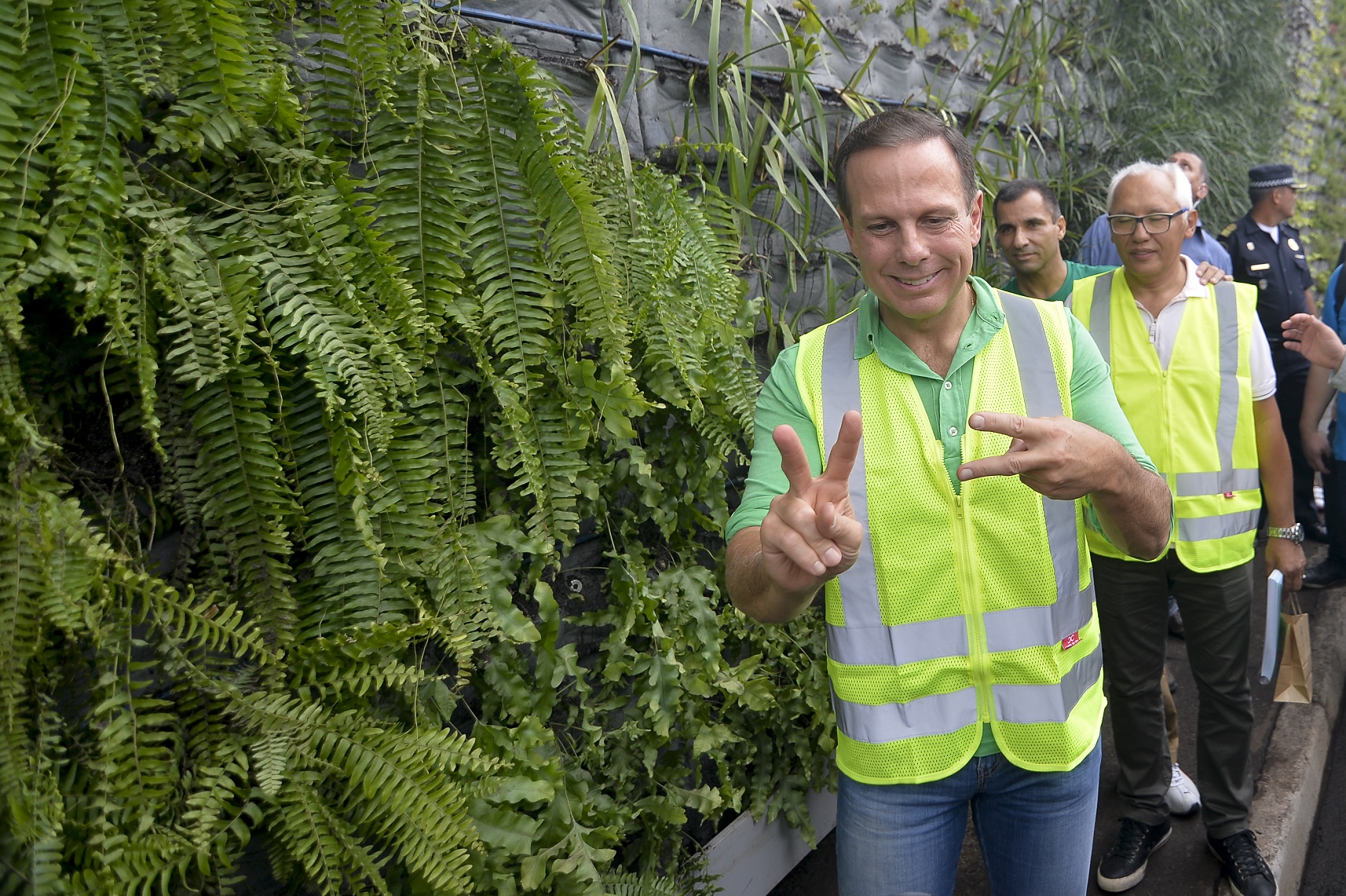 Foto Levi Bianco/Brazil Photo Press João Doria durante a inauguração do primeiro corredor verde. Foto Levi Bianco/Brazil Photo Press