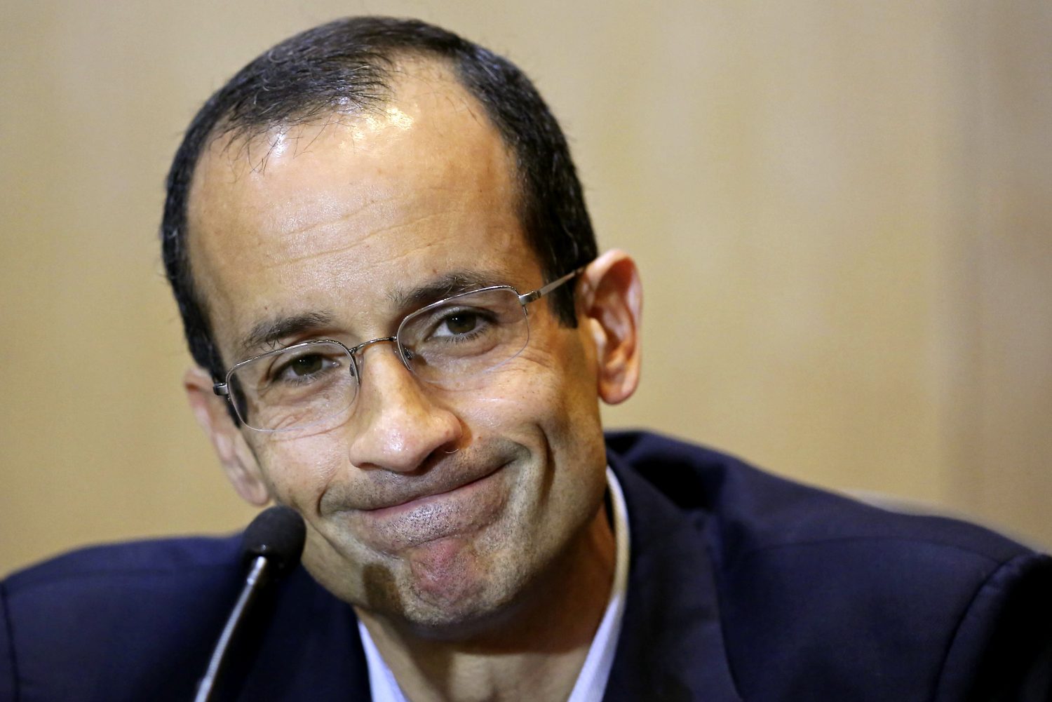 Presidente da empreiteira, Marcelo Odebrecht durante depoimento (Foto AFP PHOTO / Heuler Andrey )