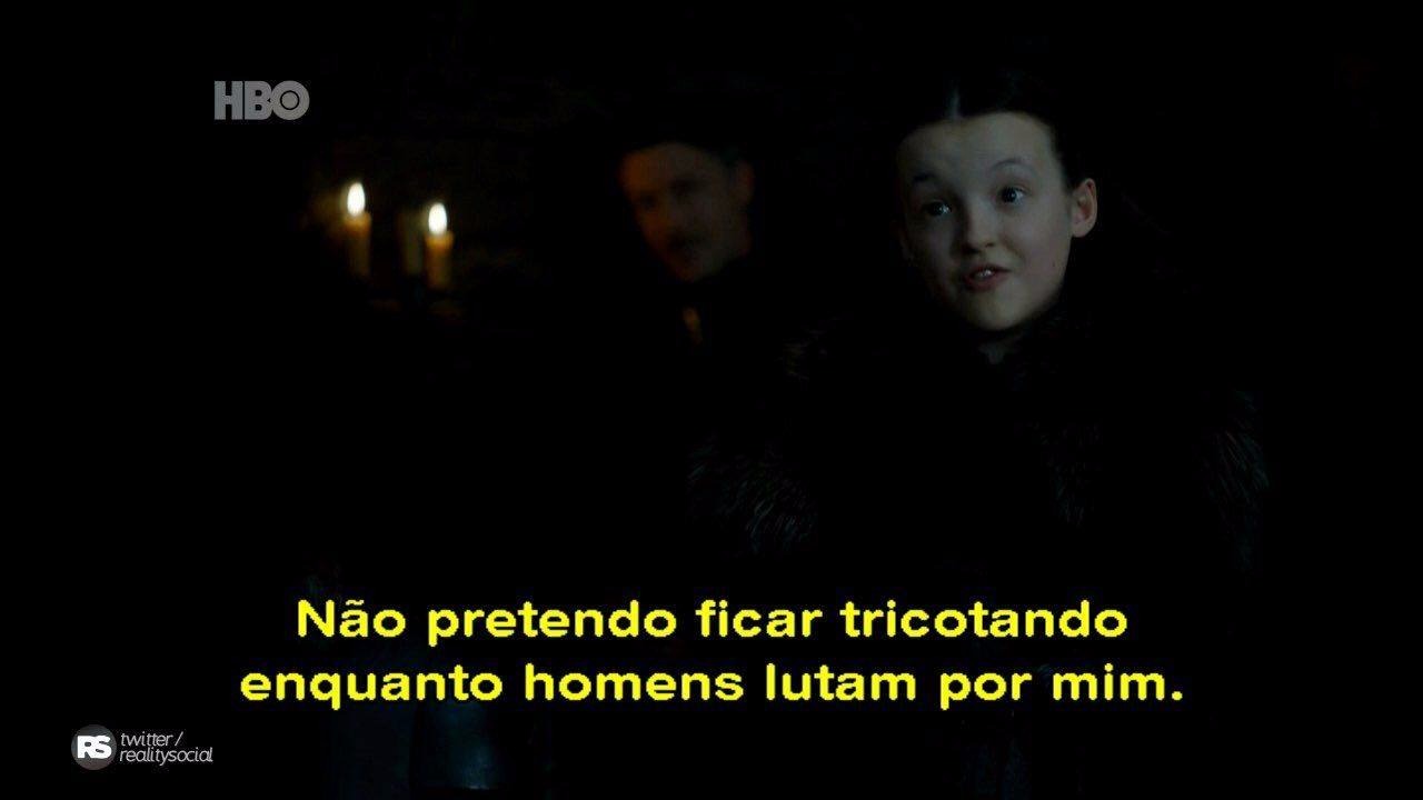Lyanna Mormont: o Norte lembra e ela é líder entre um monte de barbados (Reprodução/HBO)