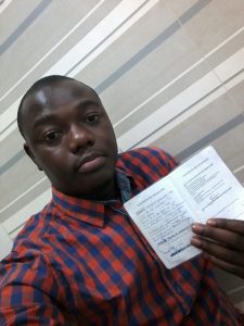 Foto Arquivo pessoal Cedrick, refugiado do Togo. Arquivo pessoal