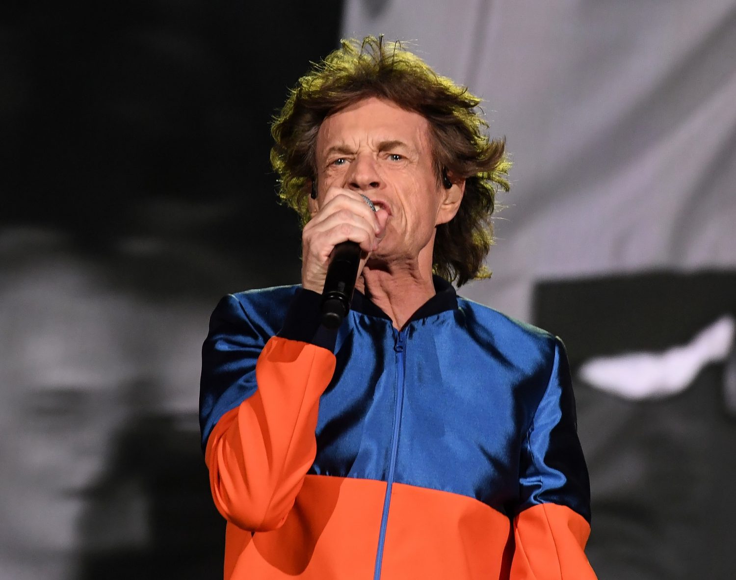 Foto Mark Ralston/AFP Mick Jagger, vocalista dos Rolling Stones, acaba de lançar duas novas músicas de protesto. Foto Mark Ralston/AFP