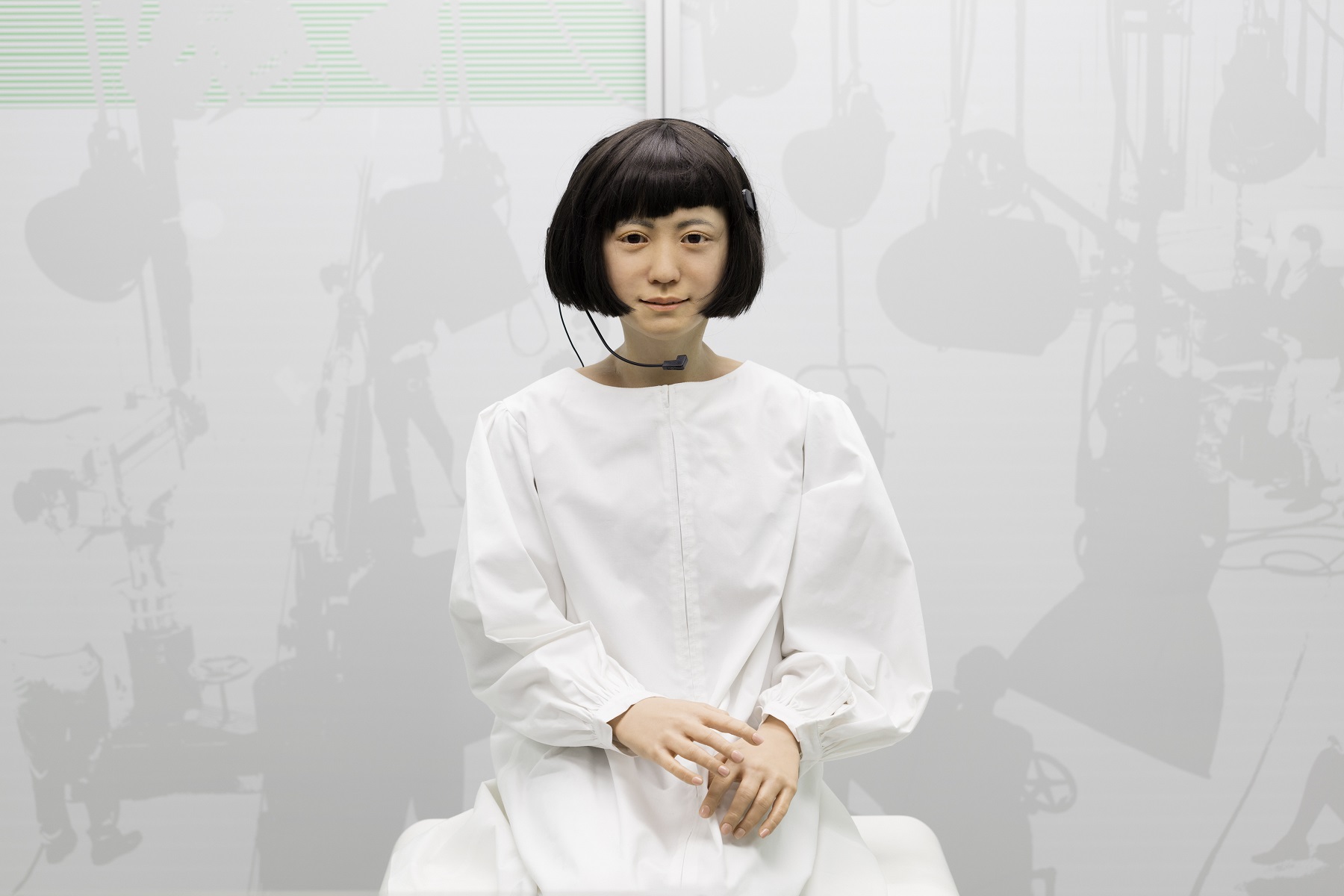 Foto Science Museum Kodomoroid, a Andróide japonesa que lê notícias. Foto Science Museum