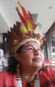 Foto de Divulgação Telma Taurepang, coordenadora geral da Uniao das Mulheres Indígenas da Amazonia Brasileira. Foto de Divulgacao