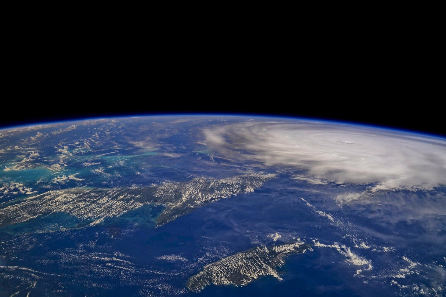 O furacão Irma visto do espaço. Foto NASA