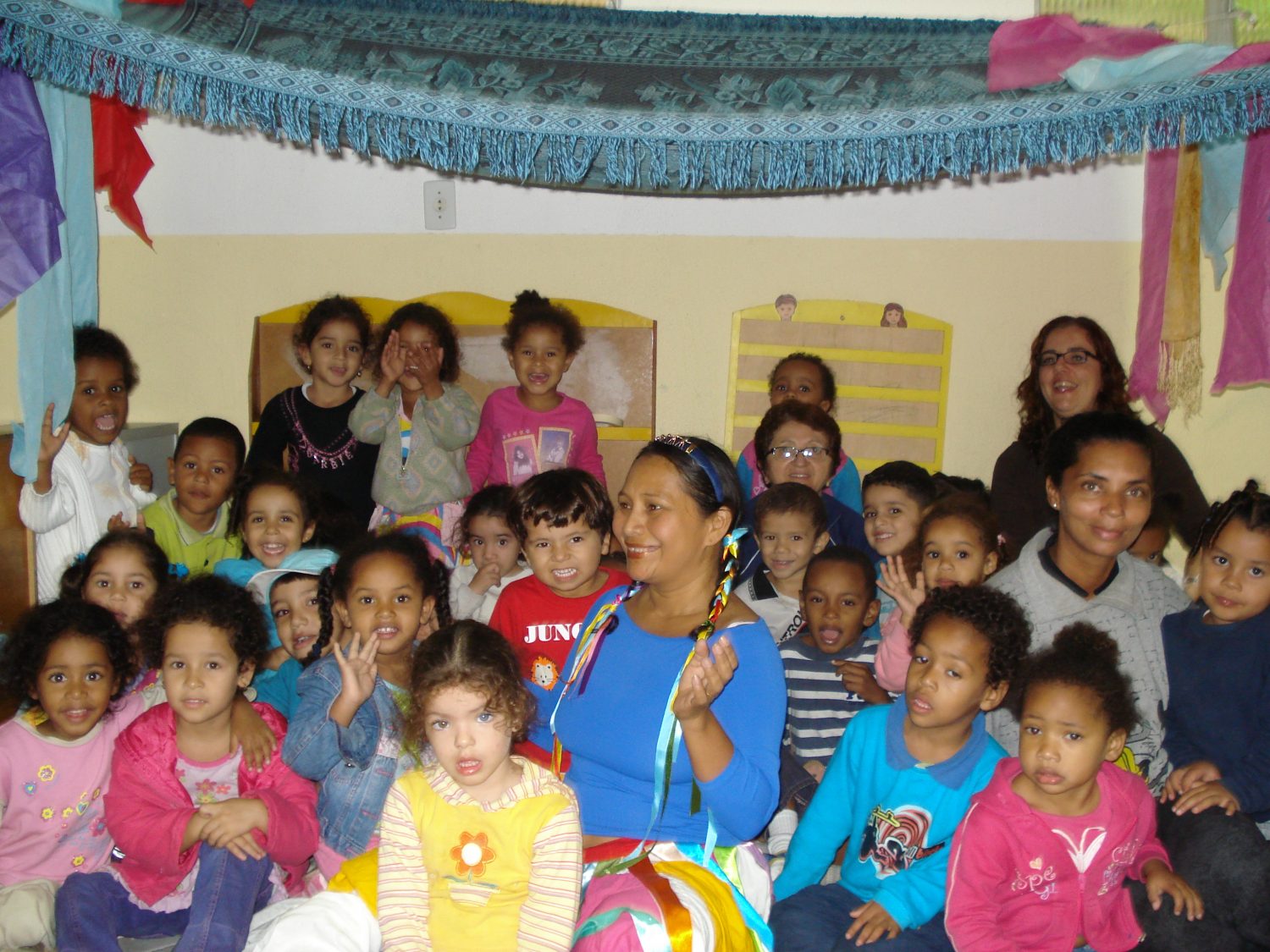 Creche Cantinho da Natureza: professores formados na Pró-Saber (Foto de divulgação)