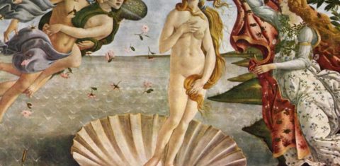 "O Nascimento de Vênus", de Sandro Botticelli, pintado em 1485. Foto reprodução