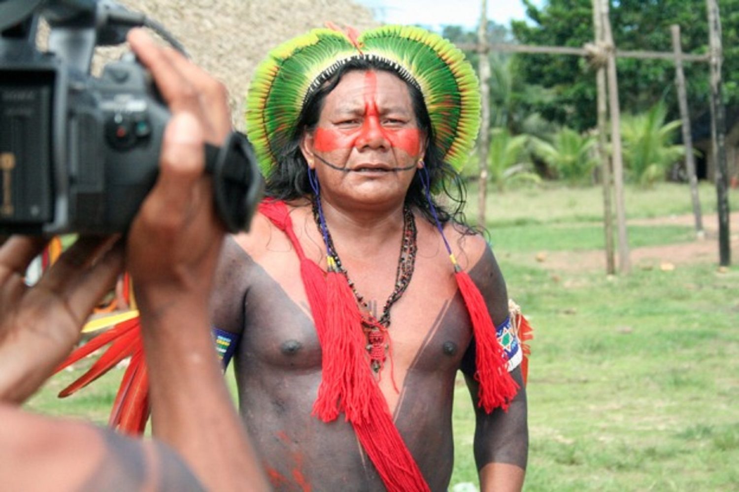 Foto Museu do Índio Trabalho de documentação em vídeo da cultura Kaipó. Foto Museu do Índio
