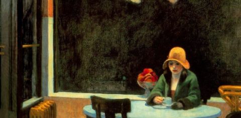 Automat, um dos mais famosos quadros de Edward Hopper. Foto Reprodução