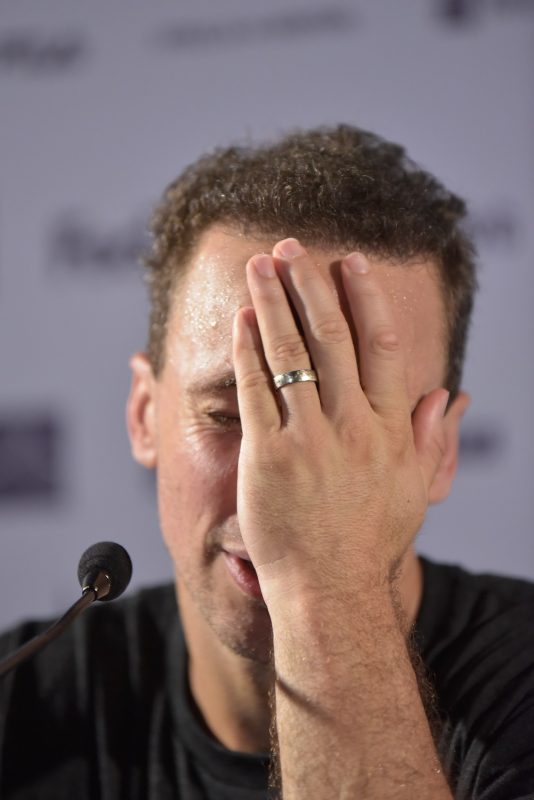 O tenista brasileiro Bruno Soares durante a entrevista coletiva na abertura do Rio Open 2018. Foto Thiago Ribeiro/AGIF