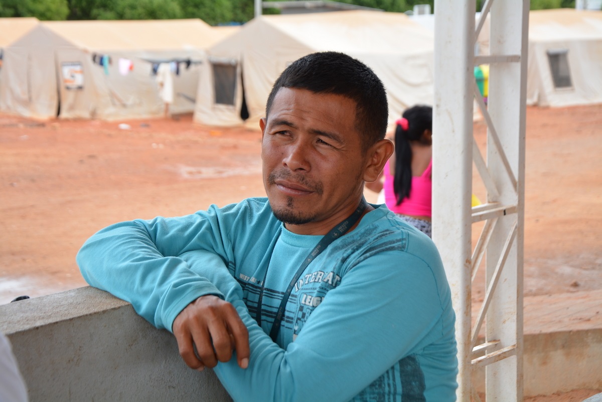 Foto Charles Wellington O cacique Ronny Baez diz que não pretende voltar para a Venezuela: "Lá só há fome". Foto Charles Wellington