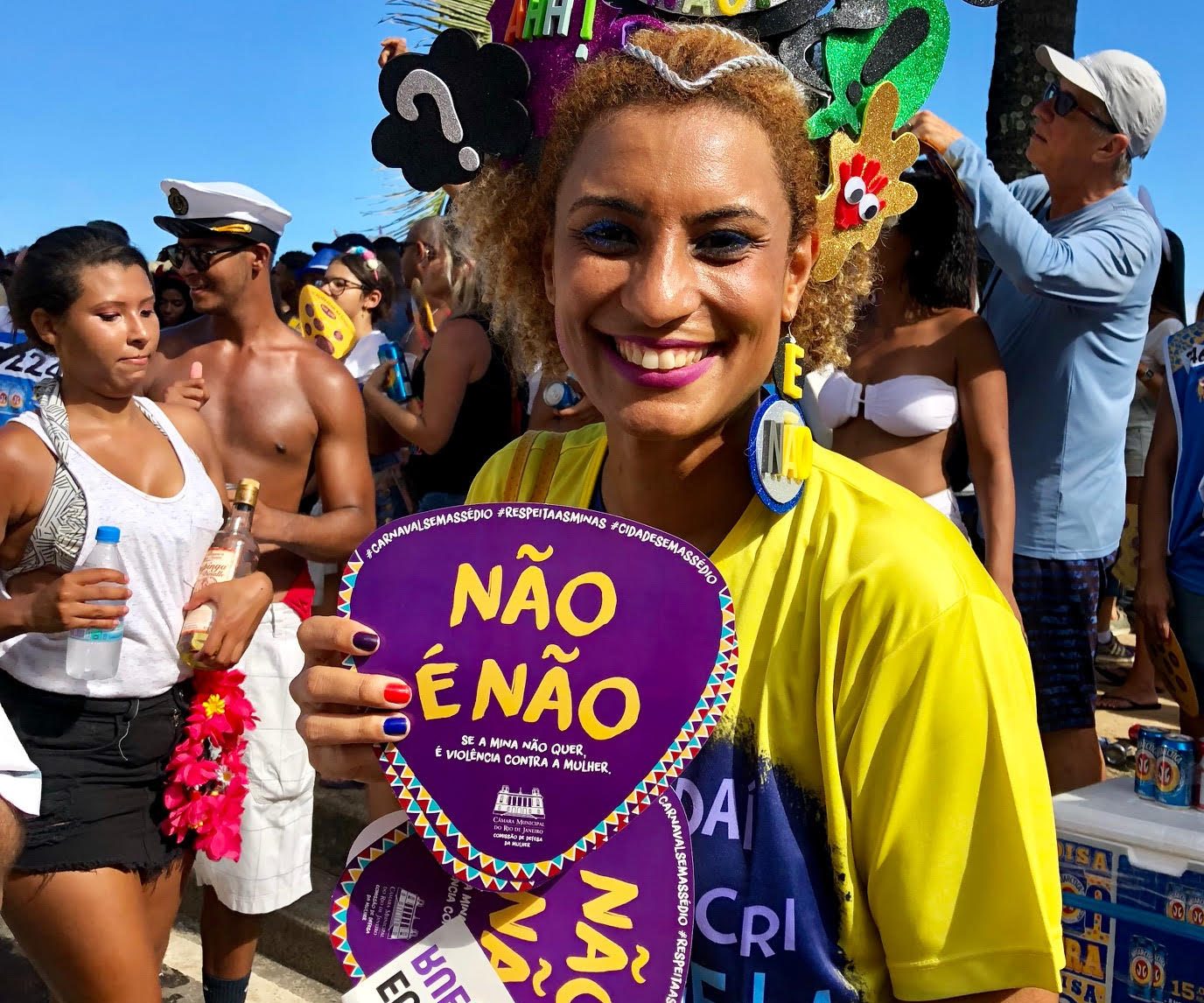 Foto Carla Lencastre Na entrevista, Marielle Franco cita a letra da música de Elza Soares: “Você vai se arrepender se levantar a mão pra mim”. Foto Carla Lencastre