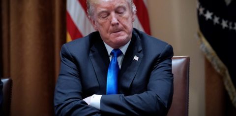 O presidente americano Donald Trump, autor da brilhante ideia de armar os professores das escolas. Foto Mandel Ngan/AFP