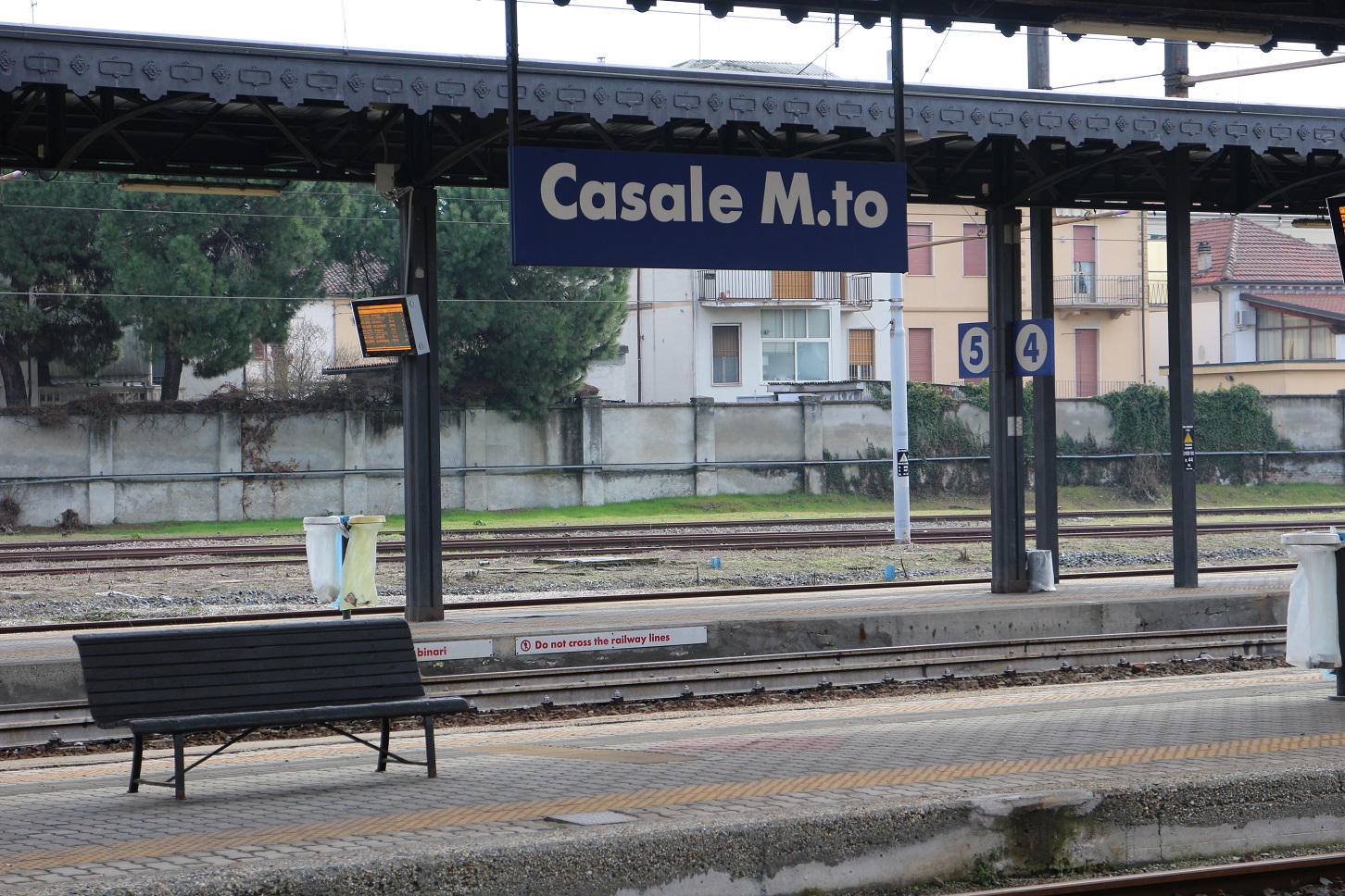 Foto Janaína Cesar A estação de trem de Casale Monferrato, uma das sedes da Eternit na Itália. Foto Janaína Cesar