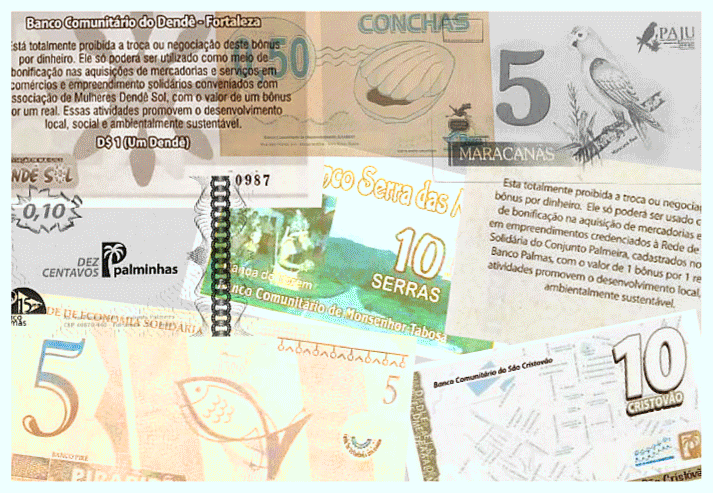 GIF moedas sociais. Arte de Fernando Alvarus