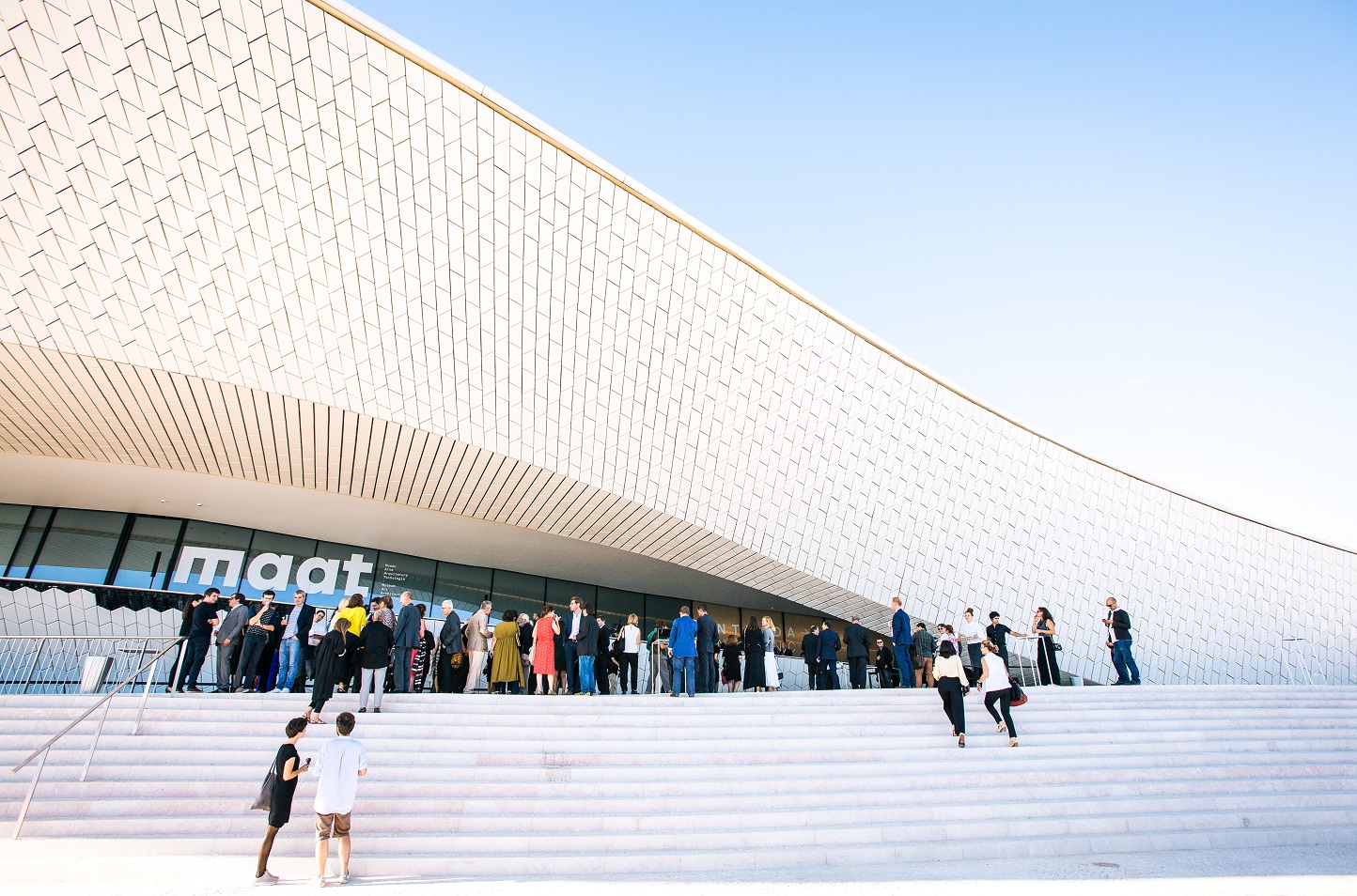 Além da qualidade das suas exposições, o Maat tem injetado oxigênio novo nos seus arredores. Foto divulgação