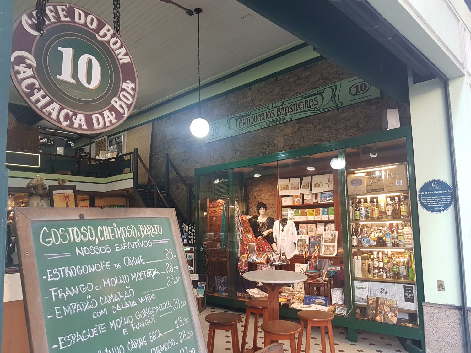 Café do Bom, outra das atrações da Rua da Carioca (Foto Oscar Valporto)
