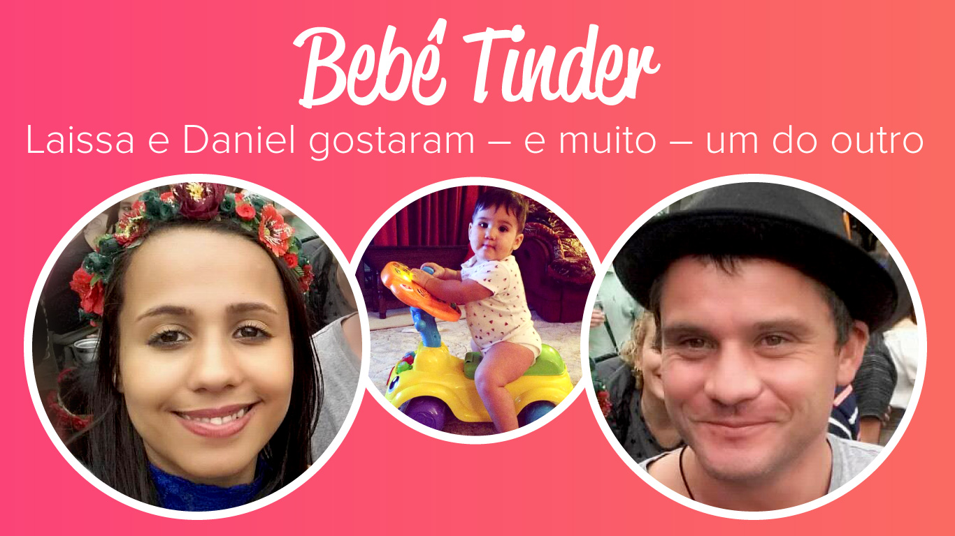 Laissa e Daniel se conheceram no Tinder, hoje vivem na Inglaterra com o filho Chistopher, de 1 ano (Montagem: Fernando Alvarus)