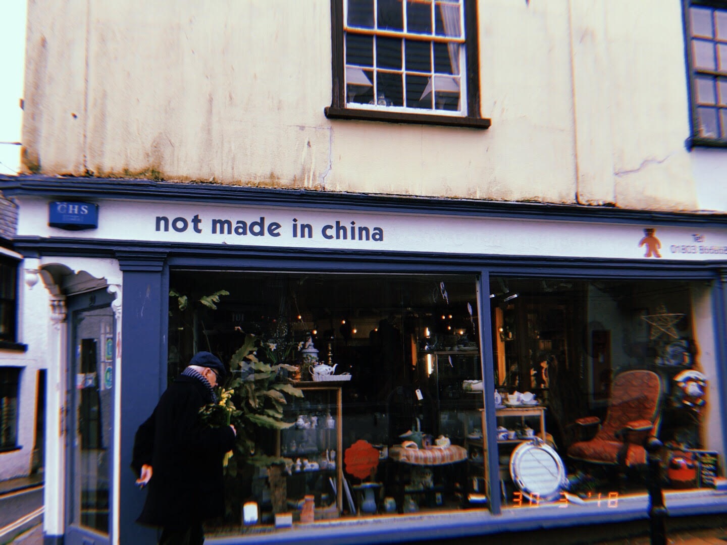 A loja de produtos locais na rua principal da pequena cidade de Totnes, na Inglaterra. Foto Maria Clara Parente