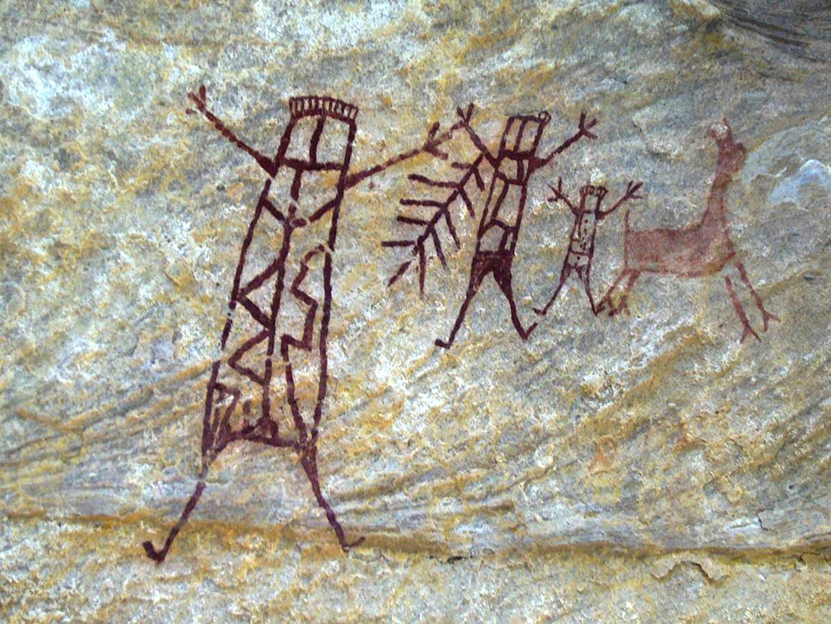 Pinturas rupestres datadas de 50 mil anos atrás estão no parque (Joaquim Neto / FUMDHAM / AFP)
