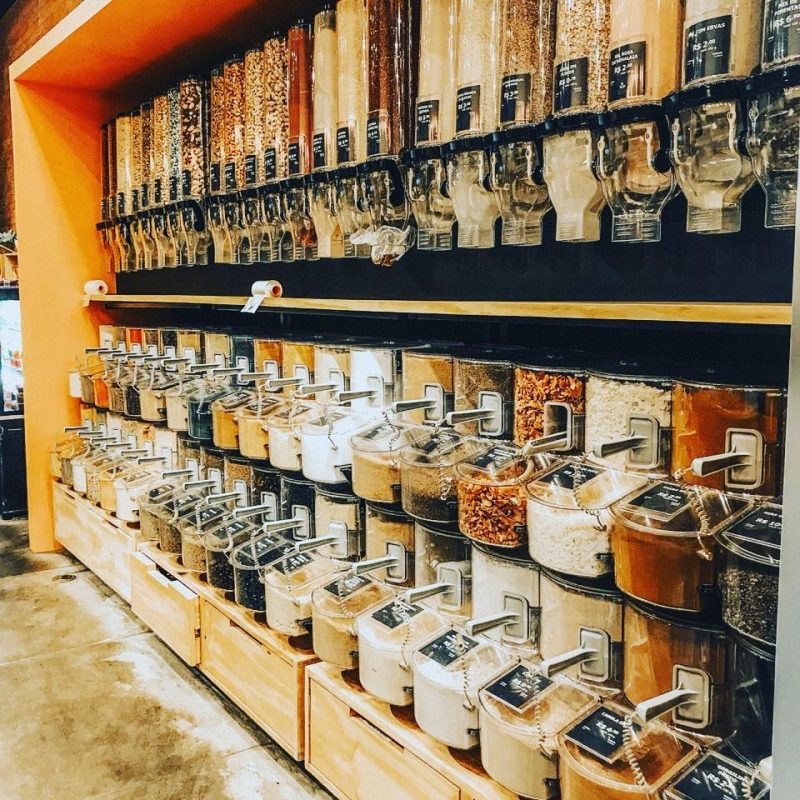 Seção de produtos a granel da La Fruteria (Foto: reprodução Instagram)