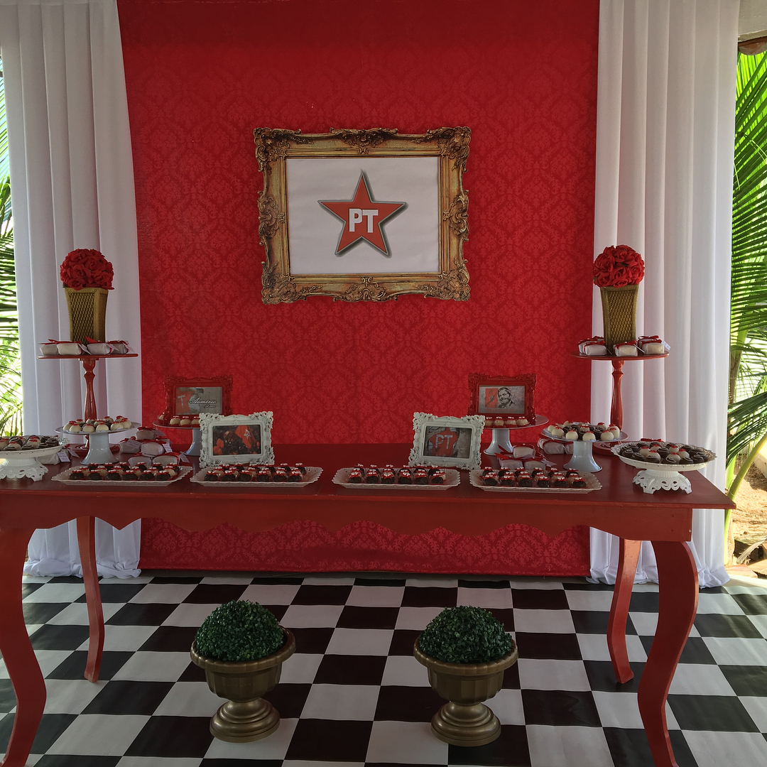 A festa surpresa do PT preparada pela empresa Xinica Bacana para uma cliente que quis surpreender o marido (Foto: Divulgação)